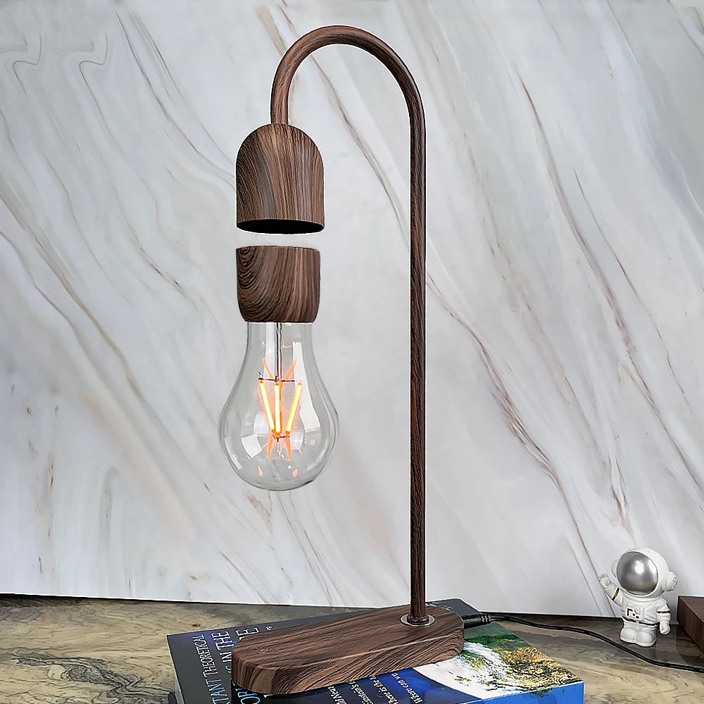 Unique levitating desk lamp with touch control