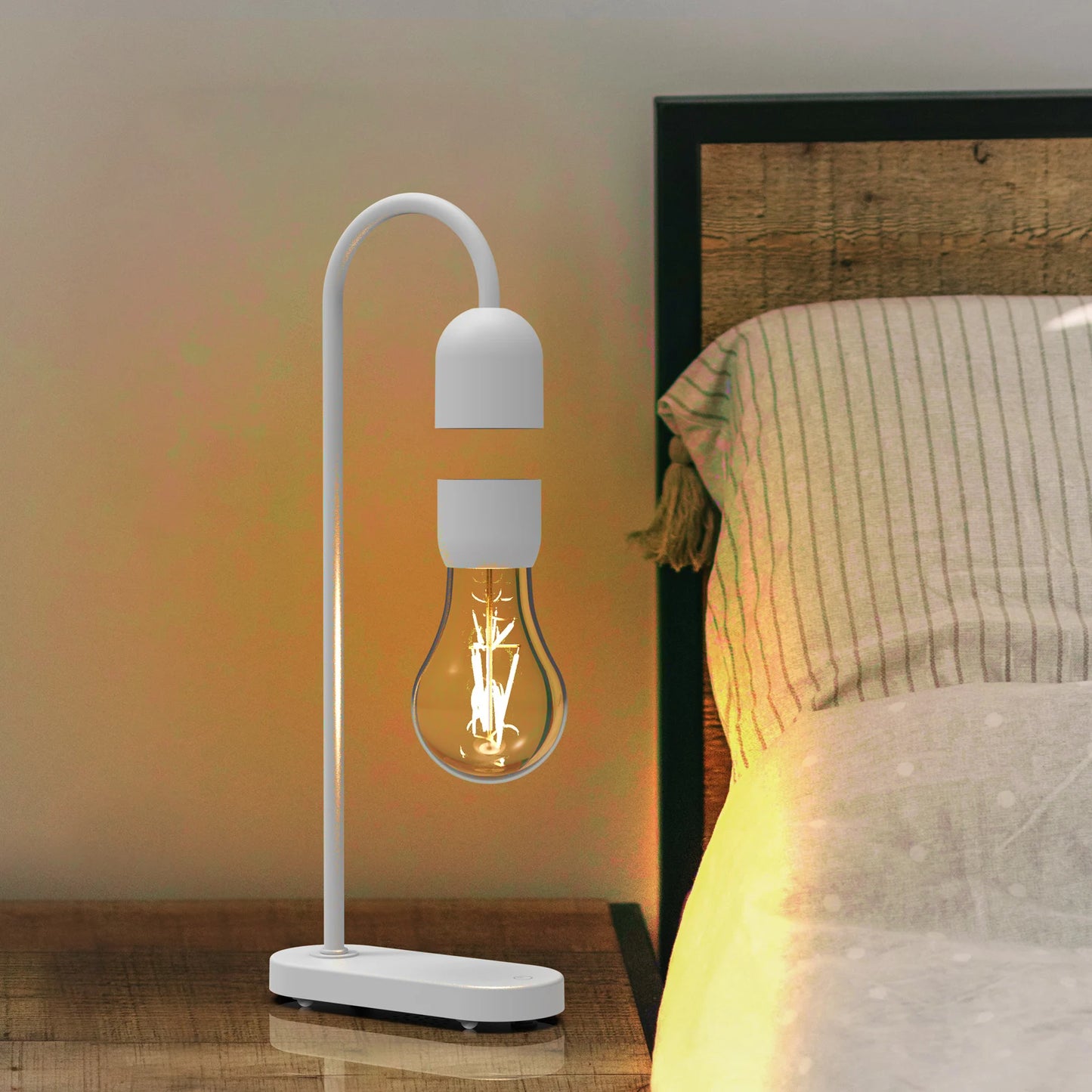 Floating LED lamp for home or office decor